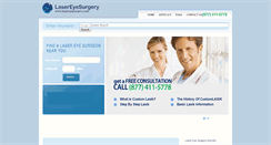 Desktop Screenshot of lasereyesurgery.com