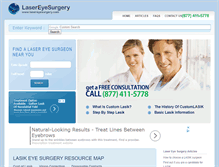 Tablet Screenshot of lasereyesurgery.com